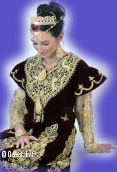 Gandoura brod&eacute;e &agrave; l'andalouse