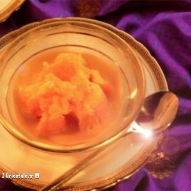 Glace � la Mangue et coulis