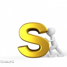 Lettre S dor�e