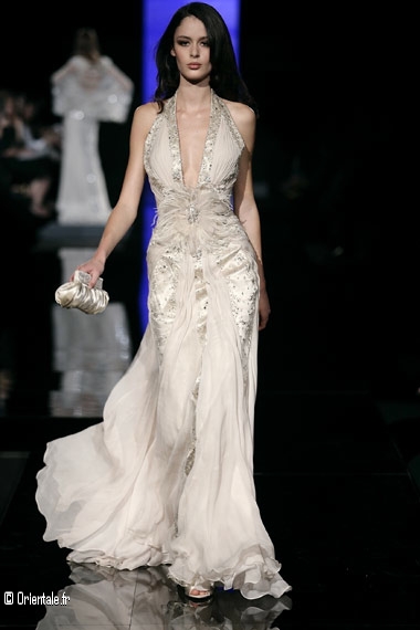 Dfil Elie Saab 2005 - Robe blanche glamour