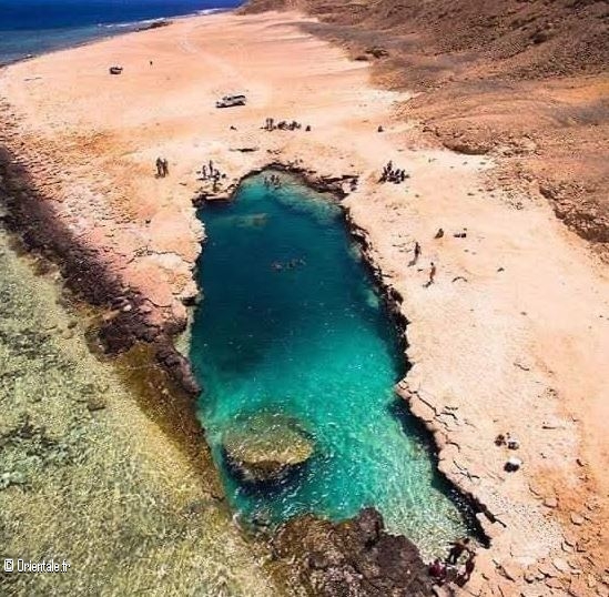 Lac Meteor  la plage de Nayzak - Mer rouge - Egypte