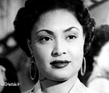 Souad Makkawi, actrice gyptienne, dans les environs des annes 1950