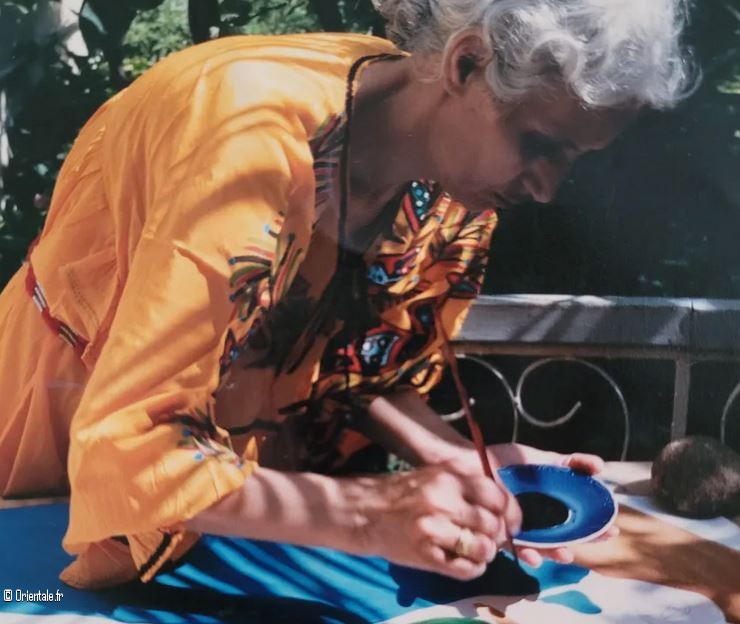 BAYA dans son atelier  Blida en 1998