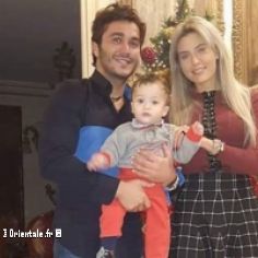 George Al-Rassi et Joelle Hatem avec leur petit garçon