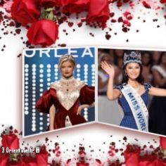 Miss Russie,  gauche, et Miss Chine  droite