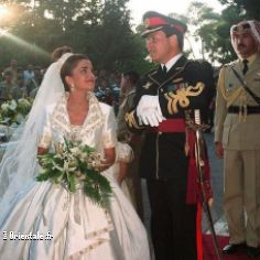 Abdallah et Rania de Jordanie, le jour de leur mariage