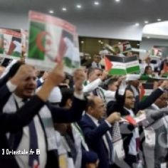 Les députés algériens portent le keffieh et brandissent des drapeaux palestiniens