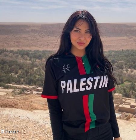 Leyla Hamed, journaliste sportive qui soutient la Palestine