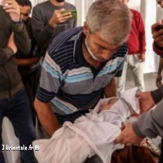 Un bb victime d'un bombardement  Gaza